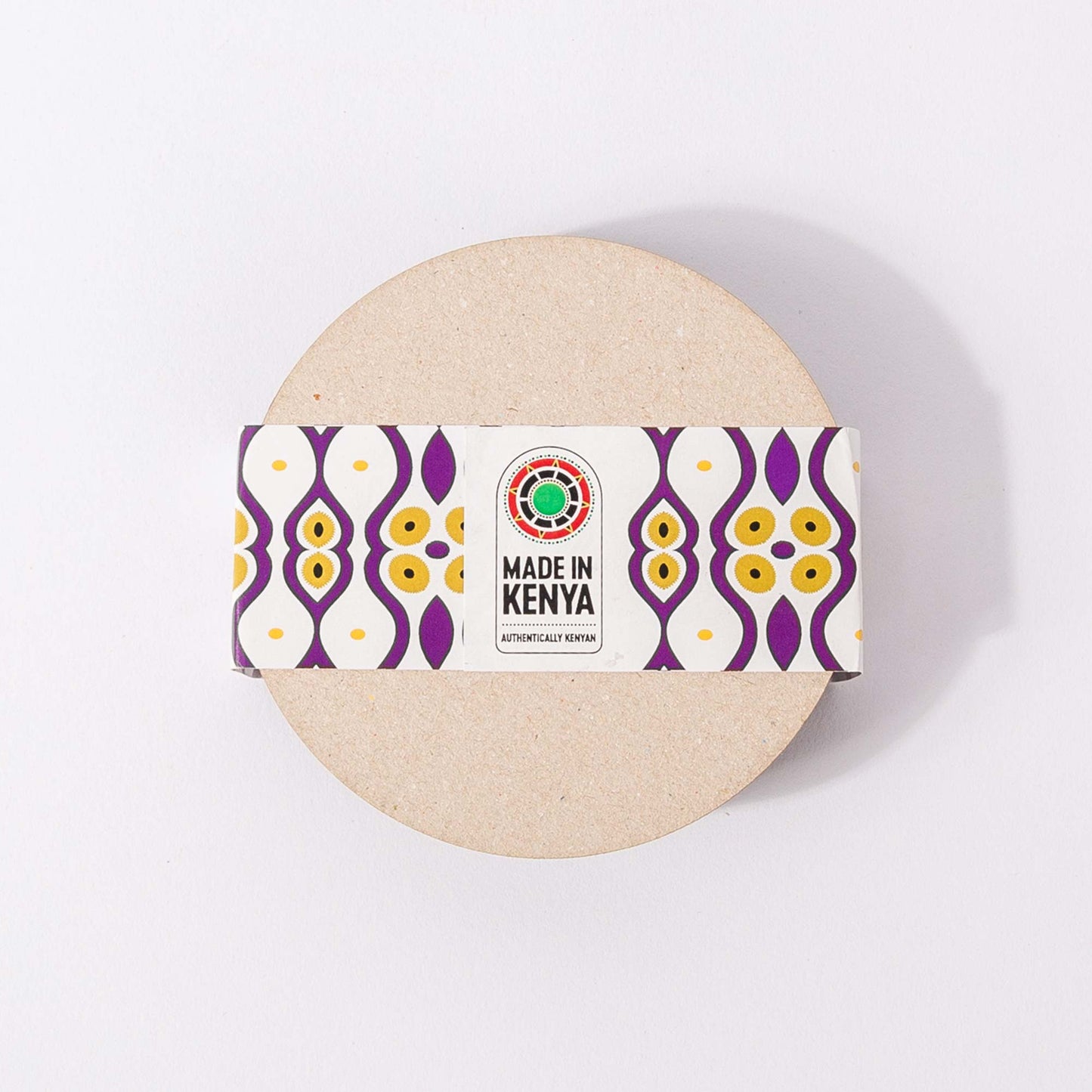 ZAIBA Home TWIGA Dark Circle | 6PC WOODEN COASTERS