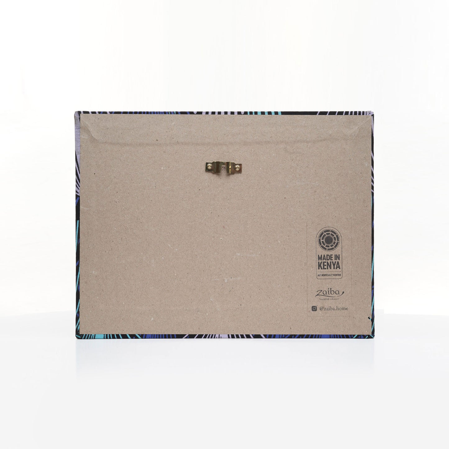 ZAIBA Karibu Nyumbani Kitenge Wall Art - Purple Larch