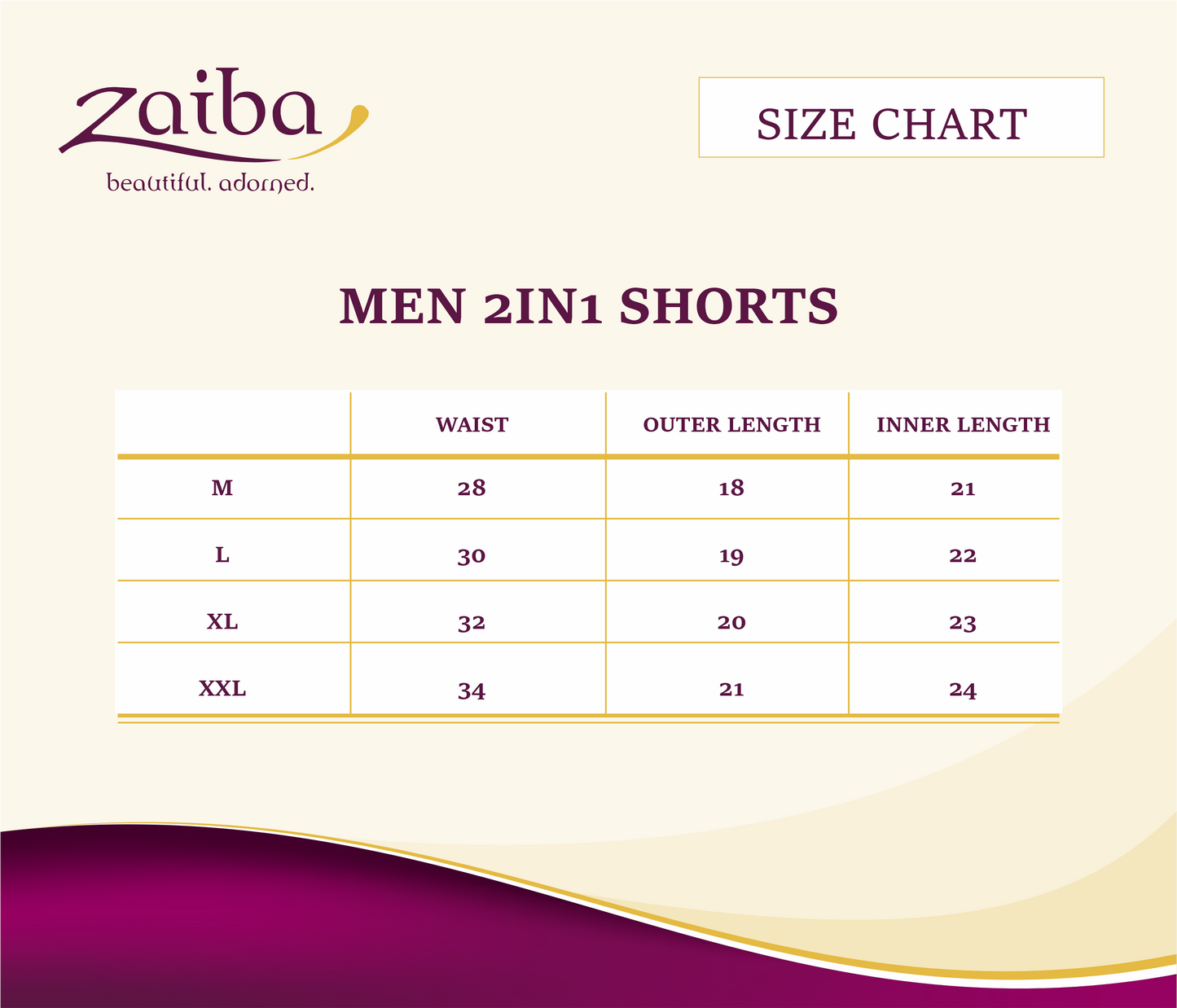 ZAIBA Modest ActiveFlow 2in1 Nguvu Shorts (Short)