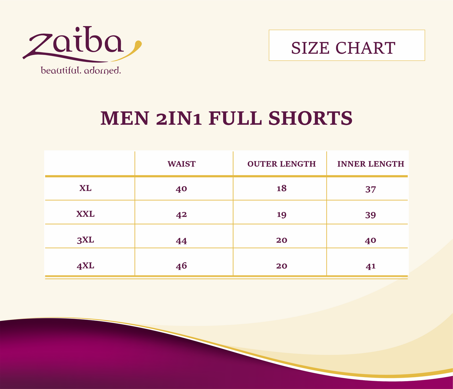 ZAIBA Modest ActiveFlow 2in1 Nguvu Shorts (Full) - Black/Brown