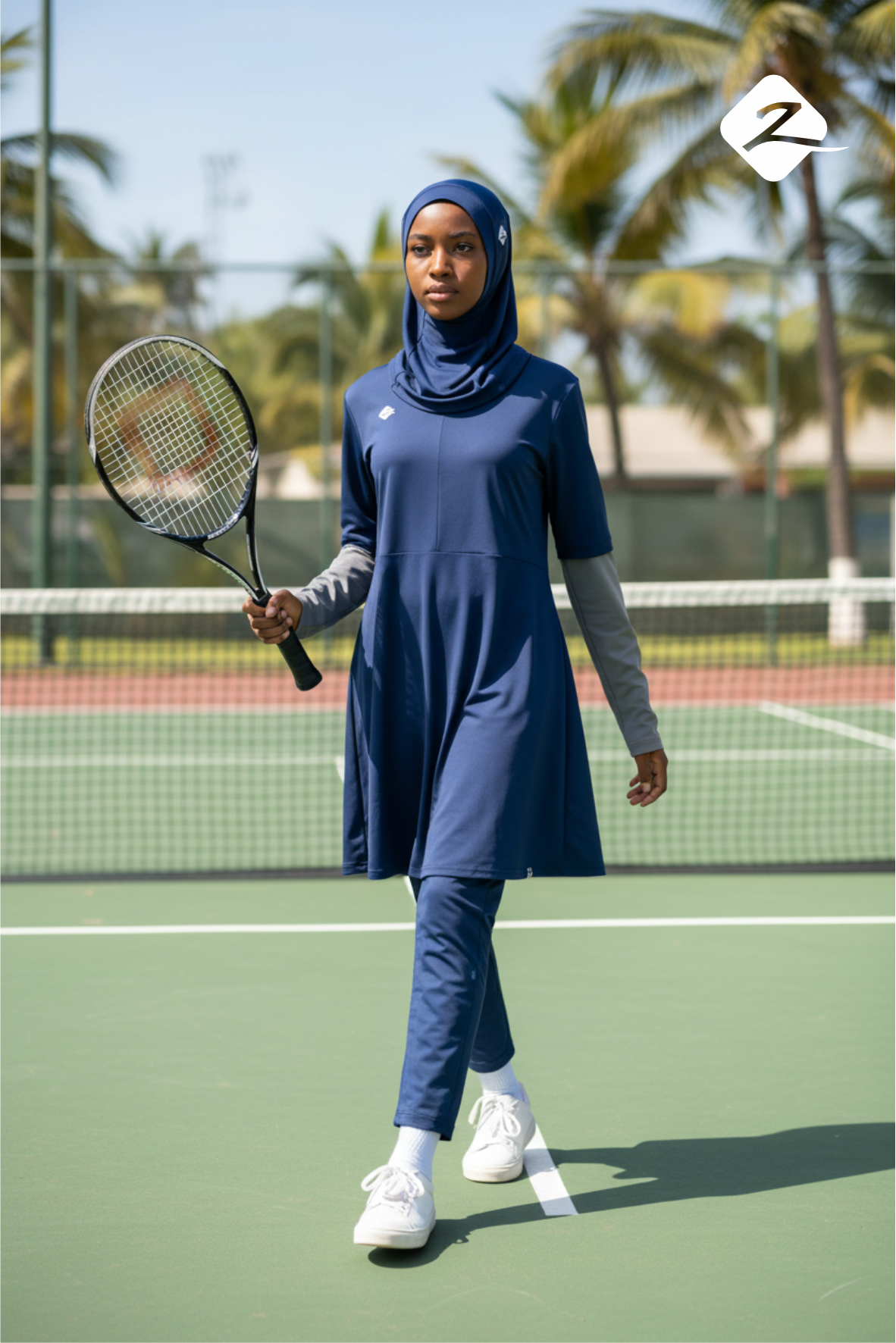 ZAIBA Modest Teen's Burkini Set - Blue