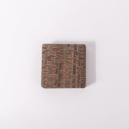 ZAIBA Home CHUI Dark Square | 6PC WOODEN COASTERS