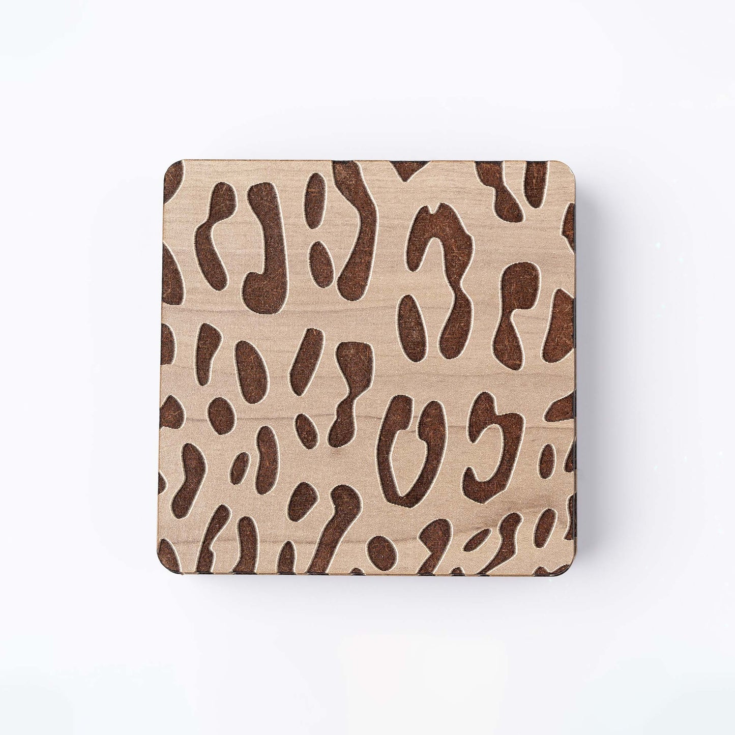 ZAIBA Home CHUI Light Square | 6PC WOODEN COASTERS