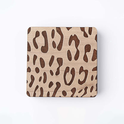 ZAIBA Home CHUI Light Square | 6PC WOODEN COASTERS