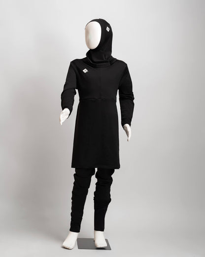 ZAIBA Modest Girl's Burkini & Hijab Set - Black