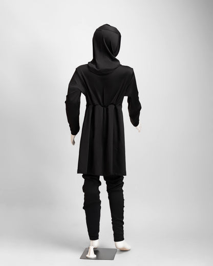 ZAIBA Modest Girl's Burkini & Hijab Set - Black