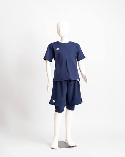 ZAIBA Modest Boy's Swim Set - Blue