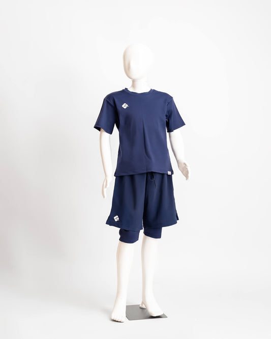 ZAIBA Modest Boy's Swim Set - Blue