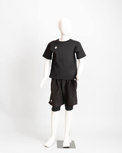 ZAIBA Modest Boy's Swim Set - Black