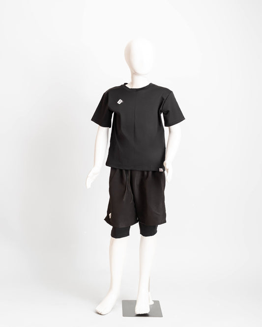 ZAIBA Modest Boy's Swim Set - Black