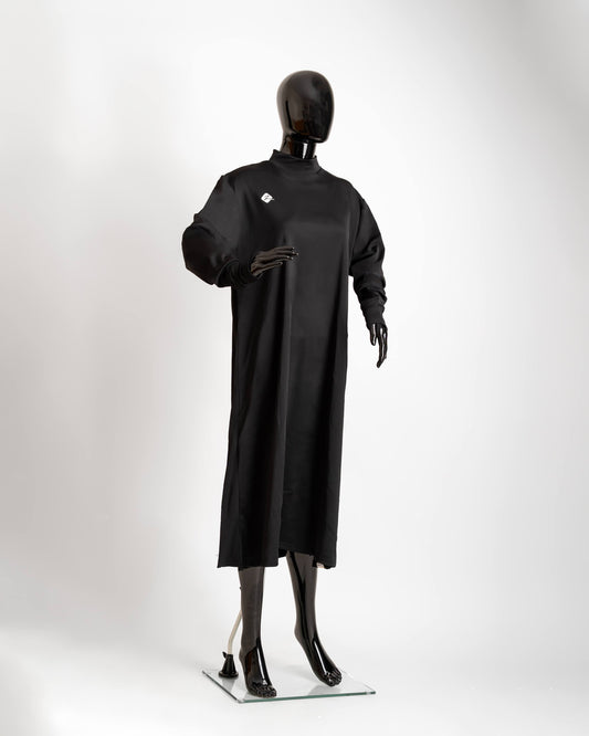 ZAIBA Modest ActiveFlow Jasiri Long Top - Black