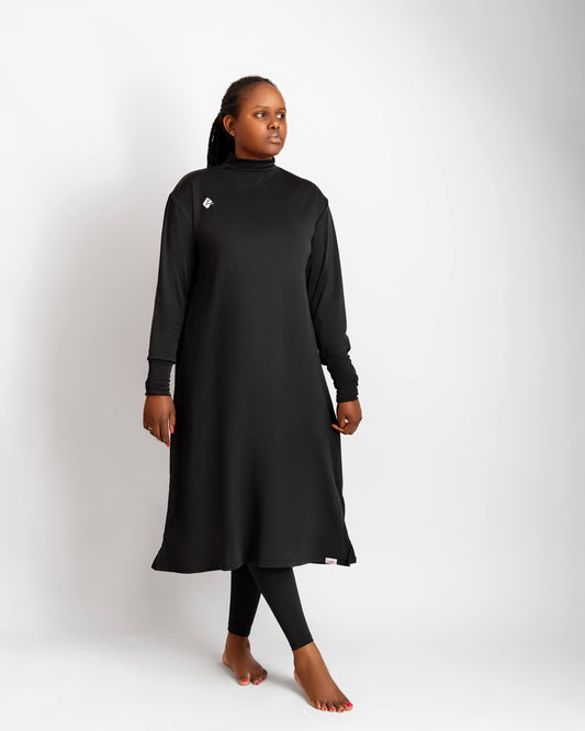 ZAIBA Modest ActiveFlow Jasiri 3pc Long Top, Hijab & Leggings