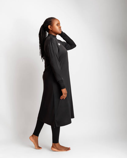 ZAIBA Modest ActiveFlow Jasiri 3pc Long Top, Hijab & Leggings