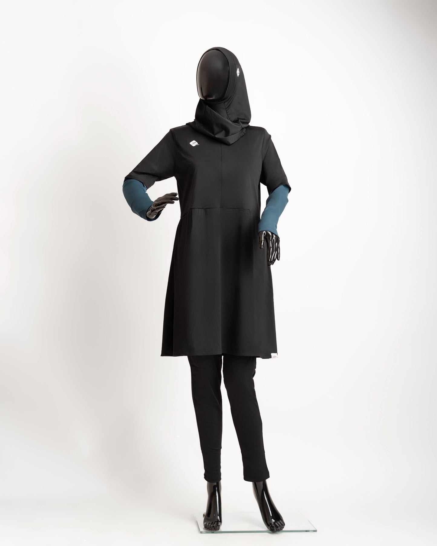 ZAIBA Modest Teen's Burkini Set - Black