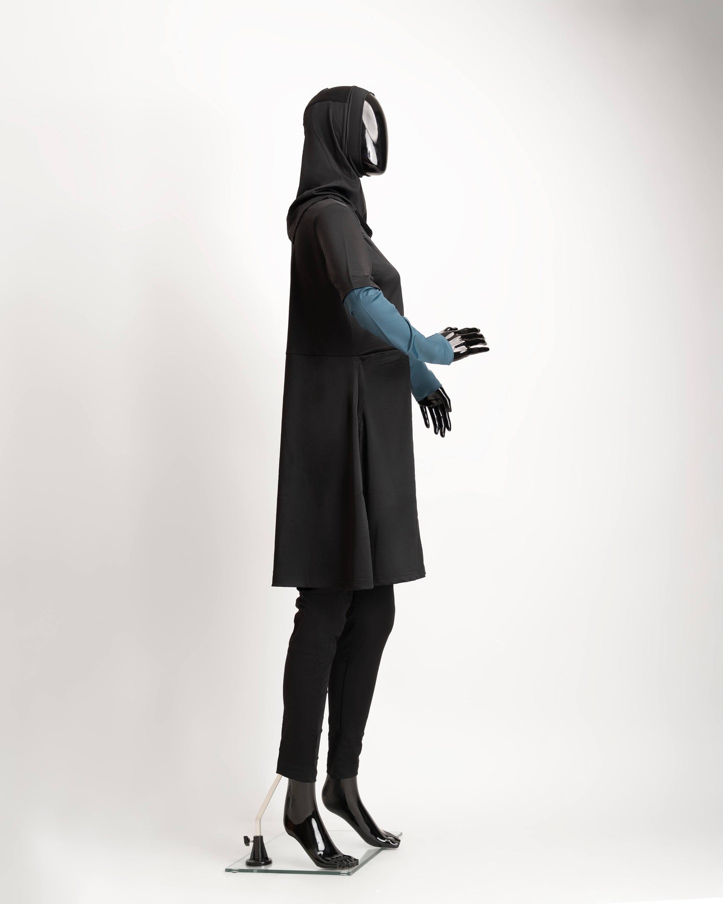 ZAIBA Modest Teen's Burkini Set - Black