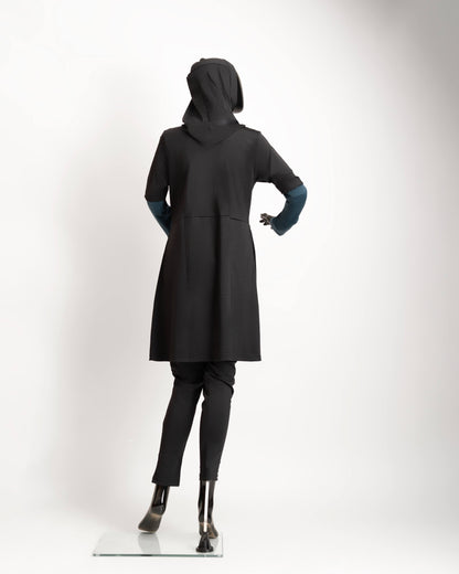 ZAIBA Modest Teen's Burkini Set - Black