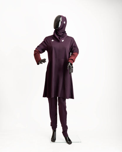 ZAIBA Modest Teen's Burkini Set - Purple