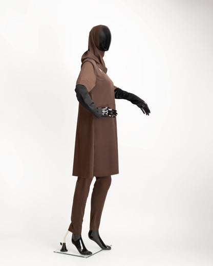 ZAIBA Modest Teen's Burkini Set - Brown