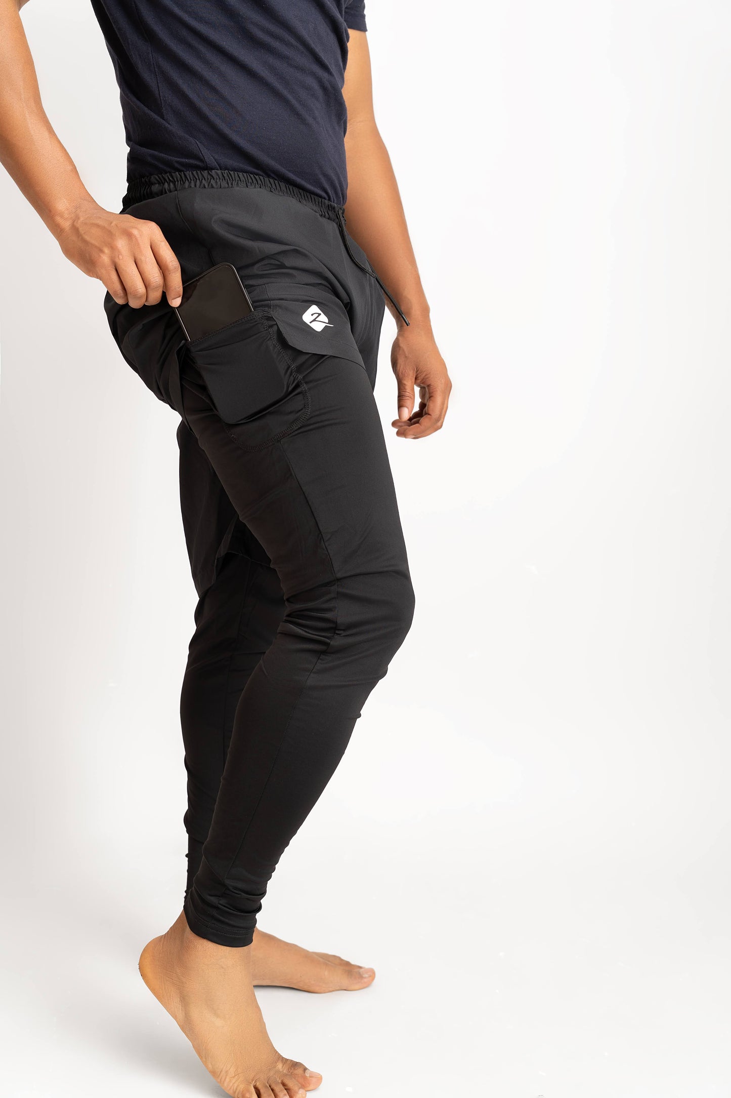 ZAIBA Modest ActiveFlow 2in1 Nguvu Shorts (Full) - Black