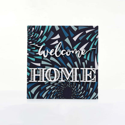 ZAIBA Welcome Home Kitenge Wall Art - Geometric Vortex