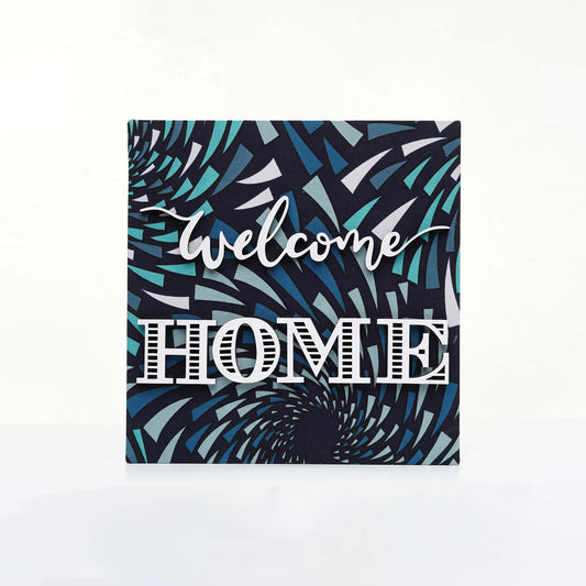 ZAIBA Welcome Home Kitenge Wall Art - Geometric Vortex