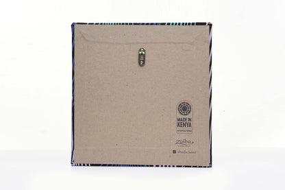 ZAIBA Welcome Home Kitenge Wall Art - Geometric Vortex