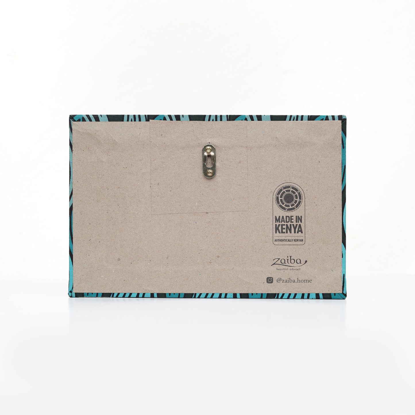 ZAIBA Karibu Nyumbani Kitenge Wall Art - Purple Larch