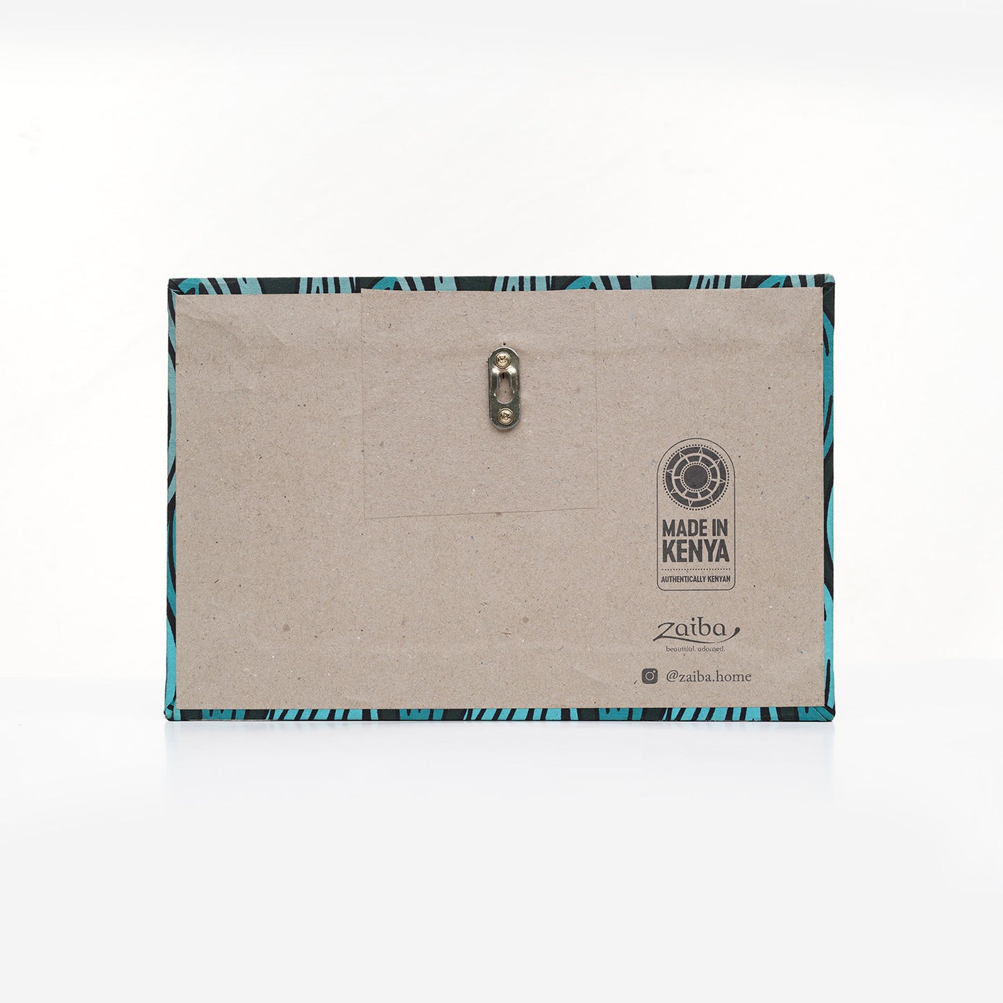 ZAIBA Welcome Kitenge Wall Art - Aqua Canopy