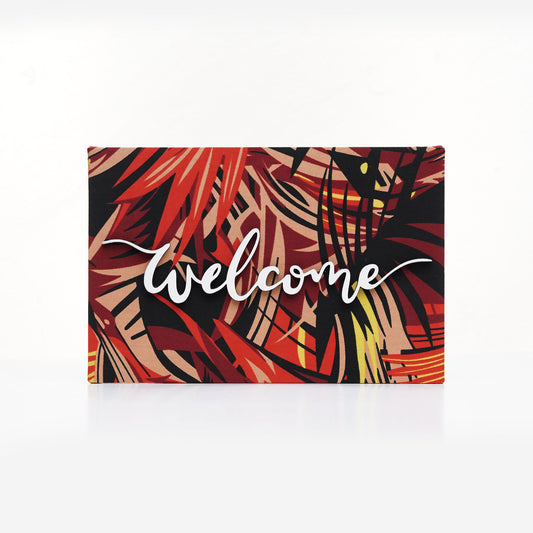 ZAIBA Welcome Kitenge Wall Art - Fiery Frond