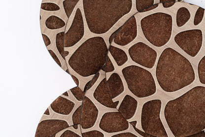 ZAIBA Home TWIGA Light Circle | 6PC WOODEN COASTERS