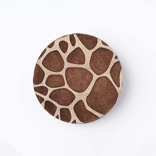 ZAIBA Home TWIGA Light Circle | 6PC WOODEN COASTERS