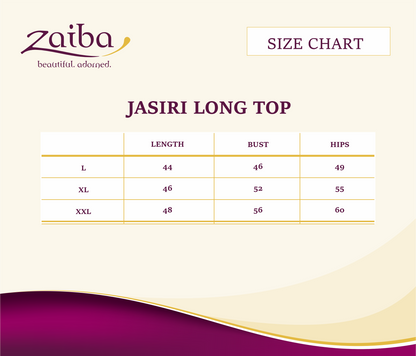 ZAIBA Modest ActiveFlow Jasiri Long Top - Black