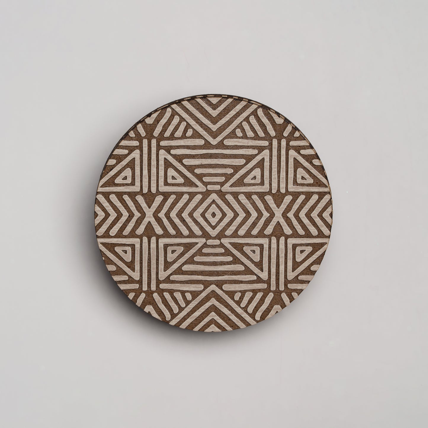 ZAIBA Home MFUMO Light Circle | 6PC WOODEN COASTERS