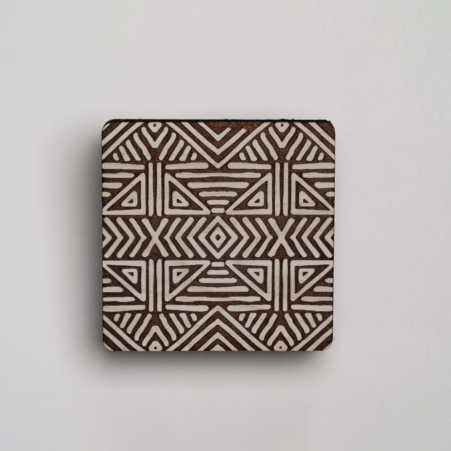 ZAIBA Home MFUMO Light Square | 6PC WOODEN COASTERS