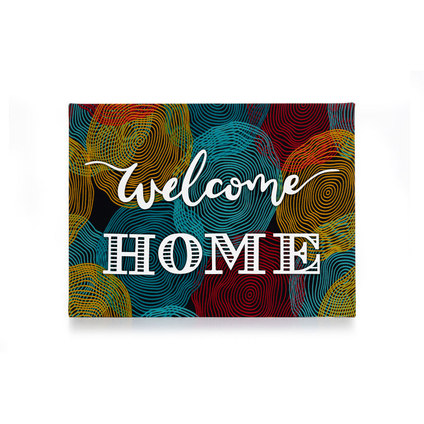 ZAIBA Welcome Home Kitenge Wall Art (Large) - Rhythmic Ripples