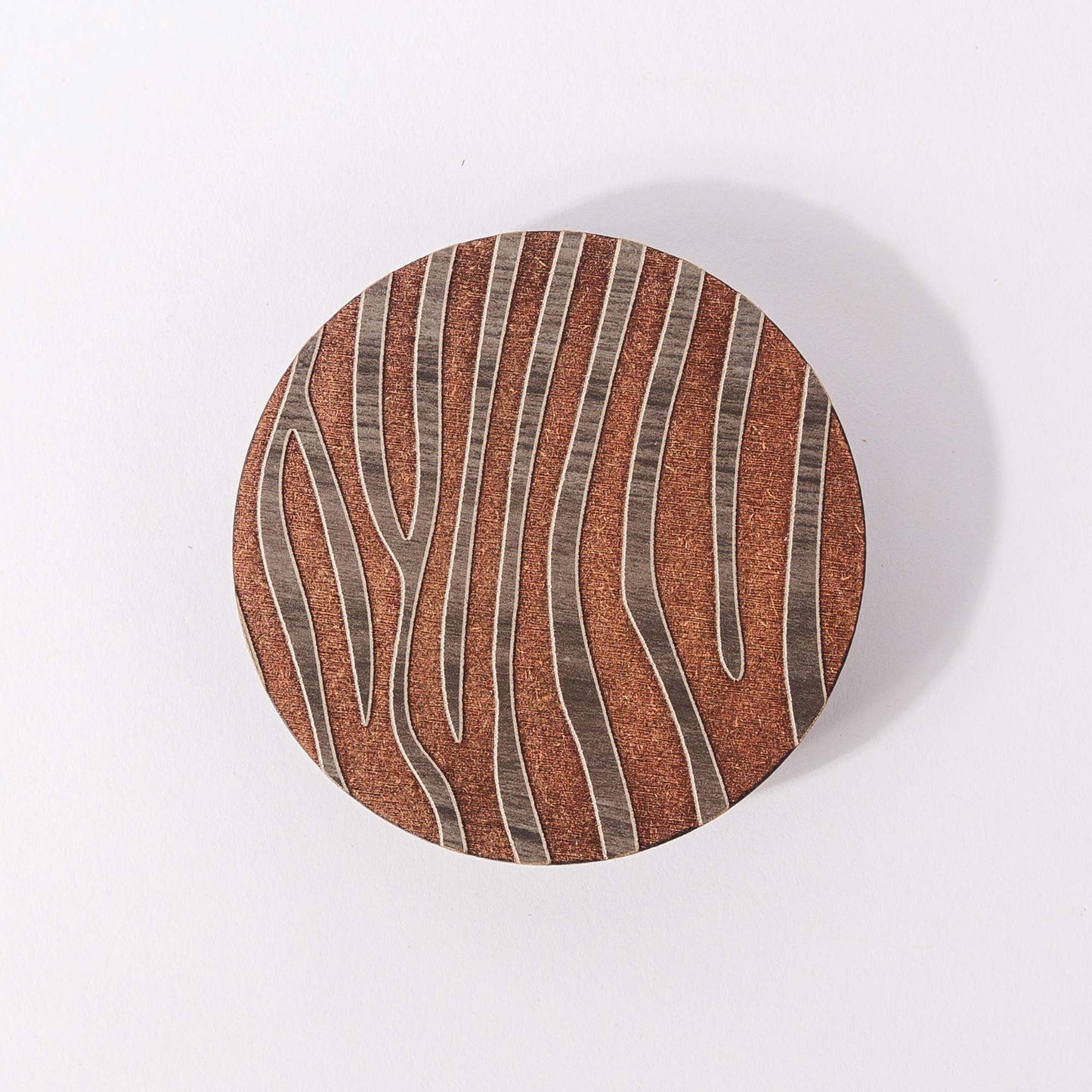 ZAIBA Home PUNDA MILIA Dark Circle | 6PC WOODEN COASTERS