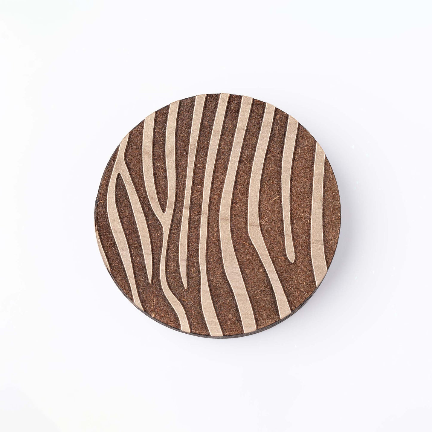 ZAIBA Home PUNDA MILIA Light Circle | 6PC WOODEN COASTERS