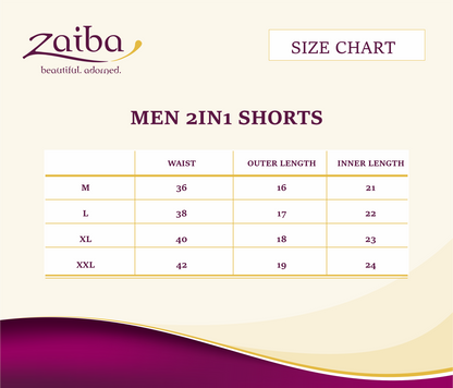 ZAIBA Modest ActiveFlow 2in1 Nguvu Shorts (Short)
