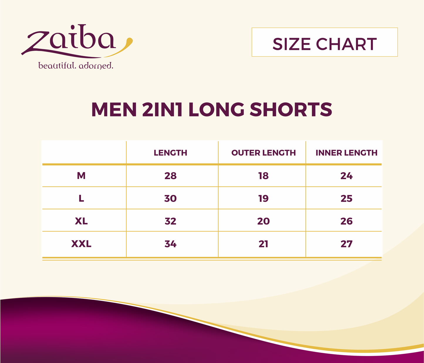 ZAIBA Modest ActiveFlow 2in1 Nguvu Shorts (Long) - Black